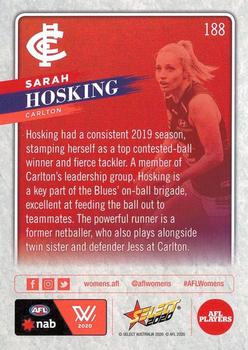 2020 Select Footy Stars #188 Sarah Hosking Back